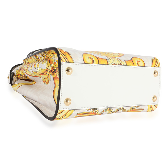 Fendi x Versace Fendace Gold Baroque & White FF Motif Mini Peekaboo - Picture 6 of 6